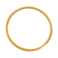Bracelet Tendance en Acier Inoxydable pour Femmes, Rond, Minimaliste, Élégant, Couleur Or, Accessoires Féminins, Bijou Populaire
