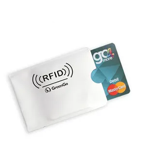 Factory outlet RFID Blocking Sleeve Passport Credit Card Plastic Aluminum Foil RFID Blocker Sleeve