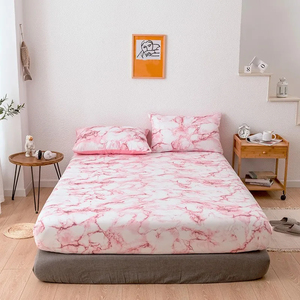Home Use Top Quality <b>Fitted</b> <b>Sheet</b> 100% Cotton Breathable All Season Adult Custom <b>Printed</b> Solid Ultra Soft Yarn Modern Style - Product Image 3