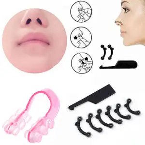 OEM 1 Set Nose Up Lifting Shaping Clipper Shaper Brücke Glätten Beauty Nose Clip Corrector Massage werkzeug 3 Größen Keine Schmerzen
