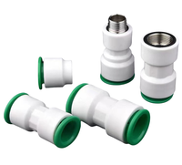 Raccord de tuyau rapide PPR Union d'eau Adaptateur de réduction rapide PPR en plastique