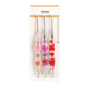 Juego de Agujas de <span class=keywords><strong>Ganchillo</strong></span> de Aluminio con Puntas de Colores Transparentes - Product Image 6