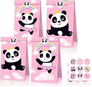 12PCS Pink <strong>Panda</strong> Birthday Party <strong>Bags</strong> Pink <strong>Panda</strong> Party Favor <strong>Bags</strong> <strong>Panda</strong> Party Gift <strong>Bags</strong> for Girls Birthday Wedding Decorations - Product Image 1