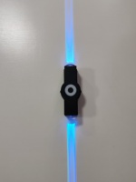 Lampe murale LED noire avec télécommande RGB et fonction mémoire
