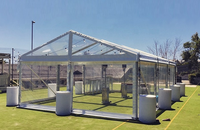 Tente de réception extérieure transparente en PVC de haute qualité pour mariages et fêtes