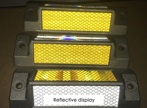 Duy nhất và đôi bên nhôm đường Stud lớn lên vỉa hè đánh dấu với delineator cảnh báo giao thông sản phẩm - Product Image 6