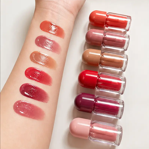 Gloss à lèvres naturel anti-adhésif en tube avec couvercle parapluie mignon, pour un look naturel, en gros, marque privée, OEM ODM - Product Image 4