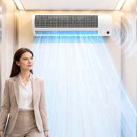 Rideau d'air intelligent à détecteur de mouvement pour ascenseur, rideau d'air à induction humaine pour ascenseurs de passagers et de marchandises