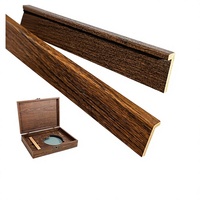 Boîte cadeau rectangulaire moderne Flower's Home avec cadre en bois, bordure en placage MDF, boîte à thé haut de gamme, boîte à gâteaux de lune pour entreprise