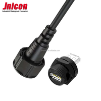Jnicon IP68 câble étanche industriel USB circulaire automobile connecteur de câble électrique