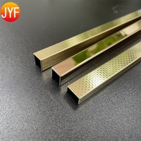 Bandes incrustation en laiton et acier inoxydable, miroir en U, prix d'usine, H4015