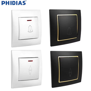 OEM 1/2 gang 1/2 cách điện tường Ổ cắm đôi cực Châu Âu UPS bảo vệ trẻ em 250V Max Điện áp đầy màu sắc sơn 1/2 - Product Image 2