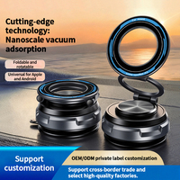 Support magnétique super puissant pliable à rotation 360° pour voiture, ultra-fin, à ventouse, pour téléphone portable, idéal pour avion, lit et bureau