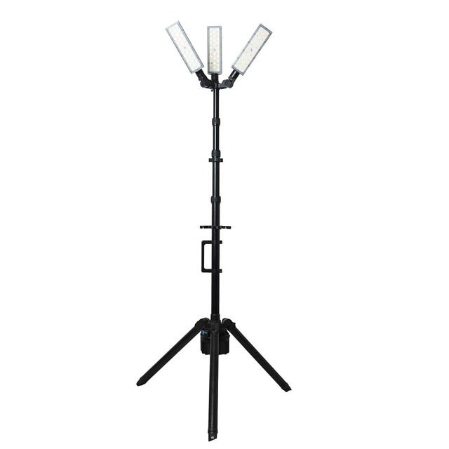 Portable 40000Lumen Rechargeable LED Work Light with Stand for Worksite Lighting LED Light Towers