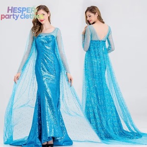 Costume de performance pour adultes HESPER pour Halloween, robe de princesse Elsa Anna Hans Olaf Kristoff, performance scénique - Product Image 3