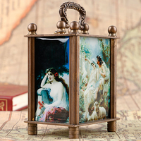 Ornements décoratifs européens antiques Minuterie Horloge Montre Horloge de table vintage avec mouvement mécanique