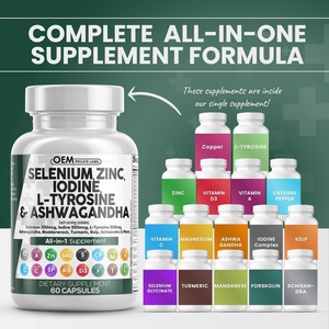 Suplemento Todo en Uno para la Salud de la Tiroides con Extracto de Alga Marina, Cúrcuma, Zinc y Selenio en Tabletas, Píldoras y Cápsulas - Product Image 6