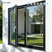 Fenêtres et portes en aluminium sur mesure, économie d'énergie, verre Low-E, fenêtre à battant, double vitrage, fenêtre à basculer et à tourner pour maison