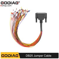 GODIAG GT100 DB25 Câble de raccordement coloré pour toutes les connexions ECU