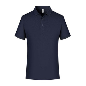 Promotional Polo Shirt Cotton Short Sleeve Solid Color Breathable Daily Wear - Product Image 1