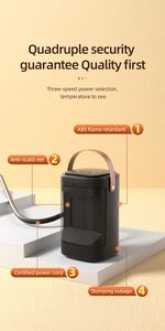 Wholesale Portable <b>Heaters</b> with Thermostat Digital Display Oscillation Timer Tilt Ceramic Heating - Product Image 4