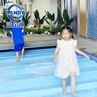 Blaue Transparente Automatische Elektrische Schwimmbadabdeckung mit UV-Schutz, IP68 Wasserdichtem 24V Motor, Langlebig für Unterflurbecken