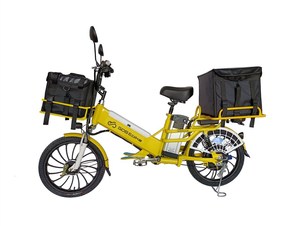Bicicletta <span class=keywords><strong>Elettrica</strong></span> GDS per Consegne a Lungo Raggio, Cargo Bike Familiare per Consegna Cibo, <span class=keywords><strong>Bici</strong></span> <span class=keywords><strong>Elettrica</strong></span> a Due Ruote con <span class=keywords><strong>Cestino</strong></span> - Product Image 2