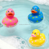 Jouets de bain en PVC de haute qualité, canards en caoutchouc multicolores de 9 cm, grands, sûrs et non toxiques, couleurs vives, canards en caoutchouc assortis