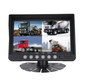 Sunvisor TFT Stand Alone Quad Function Rear View Monitor 2 Channel Camera Input Car Monitor For Commercial Vehicle