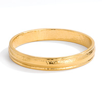 Bracelet jonc plaqué or pour femme, usage quotidien, bijoux raffinés, design de ligne sous marque privée sous licence