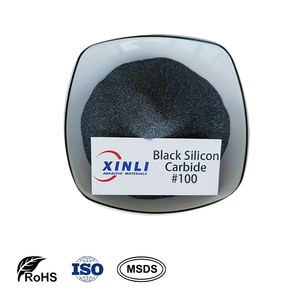 Grit de carbure de silicium <span class=keywords><strong>noir</strong></span> 100 grains, abrasif de sablage, exportateur OEM pour le polissage des pièces de précision et le nettoyage des bords de verre - Product Image 1