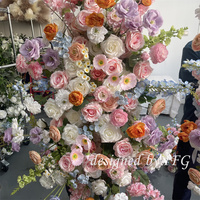 IFG Vente chaude : Guirlande florale aux couleurs printanières pour décorations d'arche de mariage