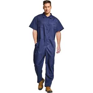 Overol de Trabajo Personalizado para Hombre, Manga Corta, Algodón Transpirable, Cintura Elástica, Uniforme - Product Image 4