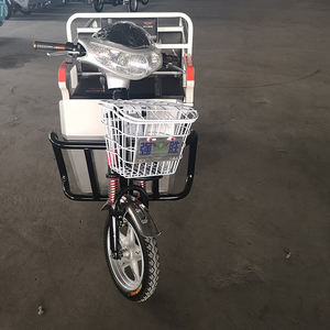 Bicicleta eléctrica de tres ruedas <span class=keywords><strong>para</strong></span> adulto, triciclo de carga y transporte de pasajeros, con mopa y volquete, nuevo estilo - Product Image 2
