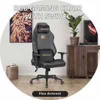 Fauteuil de Gaming Électrique en Cuir en Gros avec Accoudoirs Extensibles et Réglables, Pivotant, Cadre en Fer, Rembourrage en Mousse, et Vérin à Gaz 4 Étapes