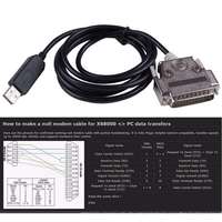 Cable Null Modem USB a DB-25 Macho de 1.8m con Chipset FTDI RS232, Control de Flujo de Software CNC-SW-25M