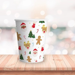 DAMAI Merry Christmas Tree Ginger Man Deer Santa Disposable Tableware Kids Party Plate Set Xmas Dinnerware Paper <b>Cups</b> Plates - Product Image 4