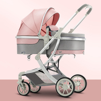 Poussette 3 en 1 personnalisée, légère, avec siège auto et landau, pliable, de luxe, pour bébé