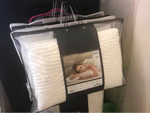 Prezzo basso garantito qualità sacchetto di biancheria da letto in plastica stampa sacchetto con cerniera fogli trapuntati imballaggio cuscino e sacchetti trapuntati