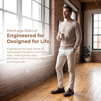 Chaussures en cuir pour hommes personnalisées en usine, dessus en cuir de vache véritable, OEM ODM, chaussures décontractées à enfiler, design léger et confortable