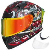 Ilm capacete de motocicleta fechado com viseira, compatível com viseiras transparentes e quilhas para rua motocross