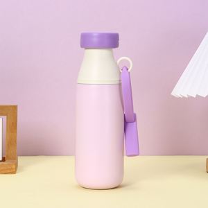 Botella de Agua de Acero Inoxidable con Aislamiento al Vacío de 500 ml, Pajita de Goma, Doble Opción de Bebida, Aislamiento Térmico de 6 a 12 Horas - Product Image 4