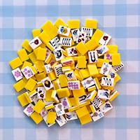 Tuiles de Mahjong Américaines Uniques à Thème Fantastique avec Personnages de Dessins Animés – Pièces de Jeu de Mahjong pour Fêtes à Domicile et Jeux de Table