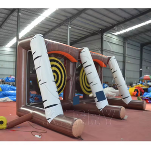 Juegos inflables de construcción de equipos, deportes de fiesta, juego de lanzamiento de hacha inflable para jugadores dobles - Product Image 2