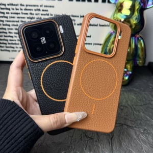 Litchi Texture morbida TPU semplice custodia per telefono aziendale per <span class=keywords><strong>Xiaomi</strong></span> <span class=keywords><strong>13</strong></span> 14 Ultra 15 <span class=keywords><strong>Pro</strong></span> copertura protettiva magnetica con ricarica Wireless - Product Image 5