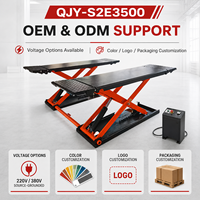 Double Win Factory - Pont élévateur à ciseaux sur mesure 3500 kg, hauteur de levage minimale 110 mm, hauteur totale 1200 mm, pour réparation automobile