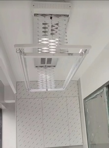 Séchoir à linge électrique intelligent à commande à distance, réglable en hauteur, avec éclairage LED et fonction de séchage à air chaud - Product Image 3