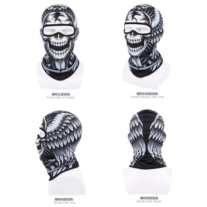 Pasamontañas transpirable de secado rápido para hombres y mujeres, ciclismo al aire libre, protección solar, bufanda de cuello de Calavera, Digital Common - Product Image 1