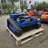 Robot de tonte intelligent industriel, agricole et forestier, télécommandé, 190cc, sur roues, autotracté, rotation à 360 degrés