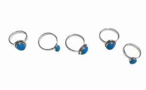 Arizona Bague de mariage pour homme en argent sterling 925 Style tendance Turquoise naturelle personnalisée - Product Image 5